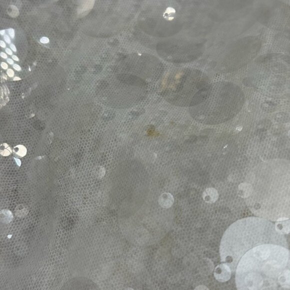 🆕 RAT & BOA 🧿 NWOT Evangeline Ivory Glistening Paillettes & Sequins Dress Sz L - Picture 16 of 16